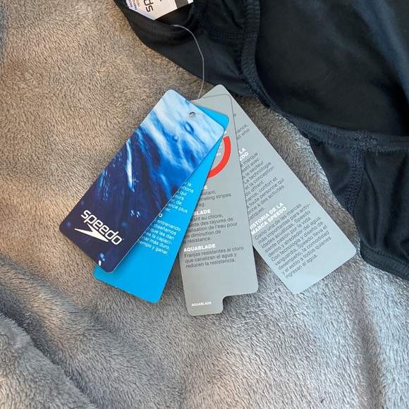 Speedo Racing Suit Black - Picture 4 of 5